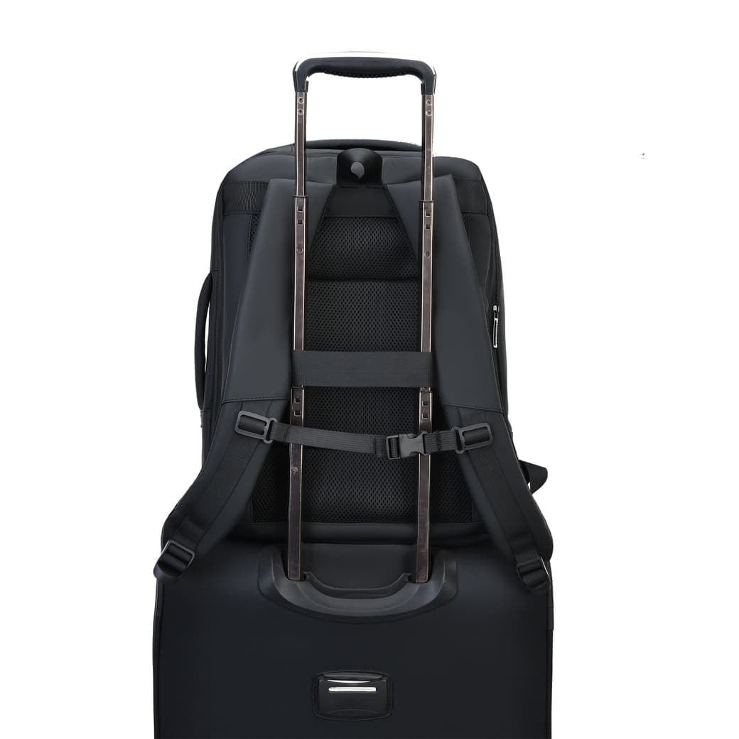 TURISMO - Santhome Expandable 17" Business Backpack - Black 7