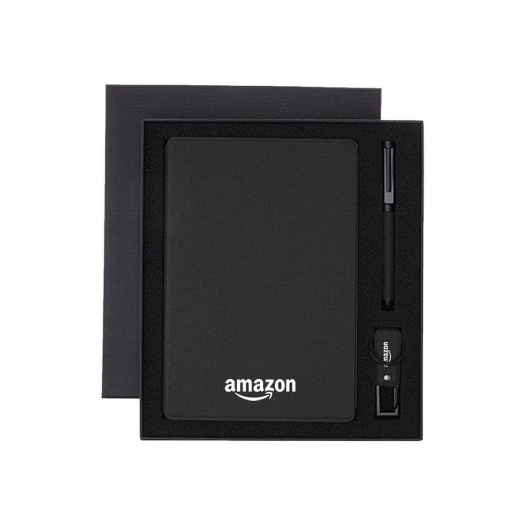 LENZEN - CHANGE ZERO Sustainable Gift Set with Refillable Notebook, Pen & USB Keychain - Black 10