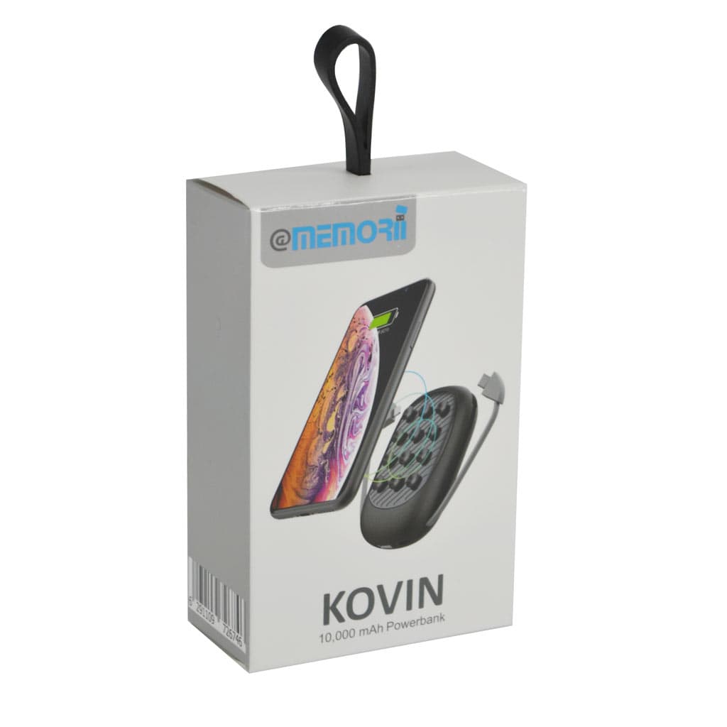 KOVIN - @memorii 10000mAh Suction Power Bank With Light-Up Logo 5