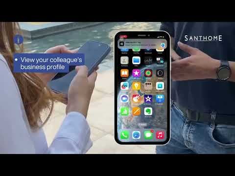 ROMA - Santhome® 2-in-1 Mag Cardholder and Inbuilt NFC Digital Business Card - Black 12