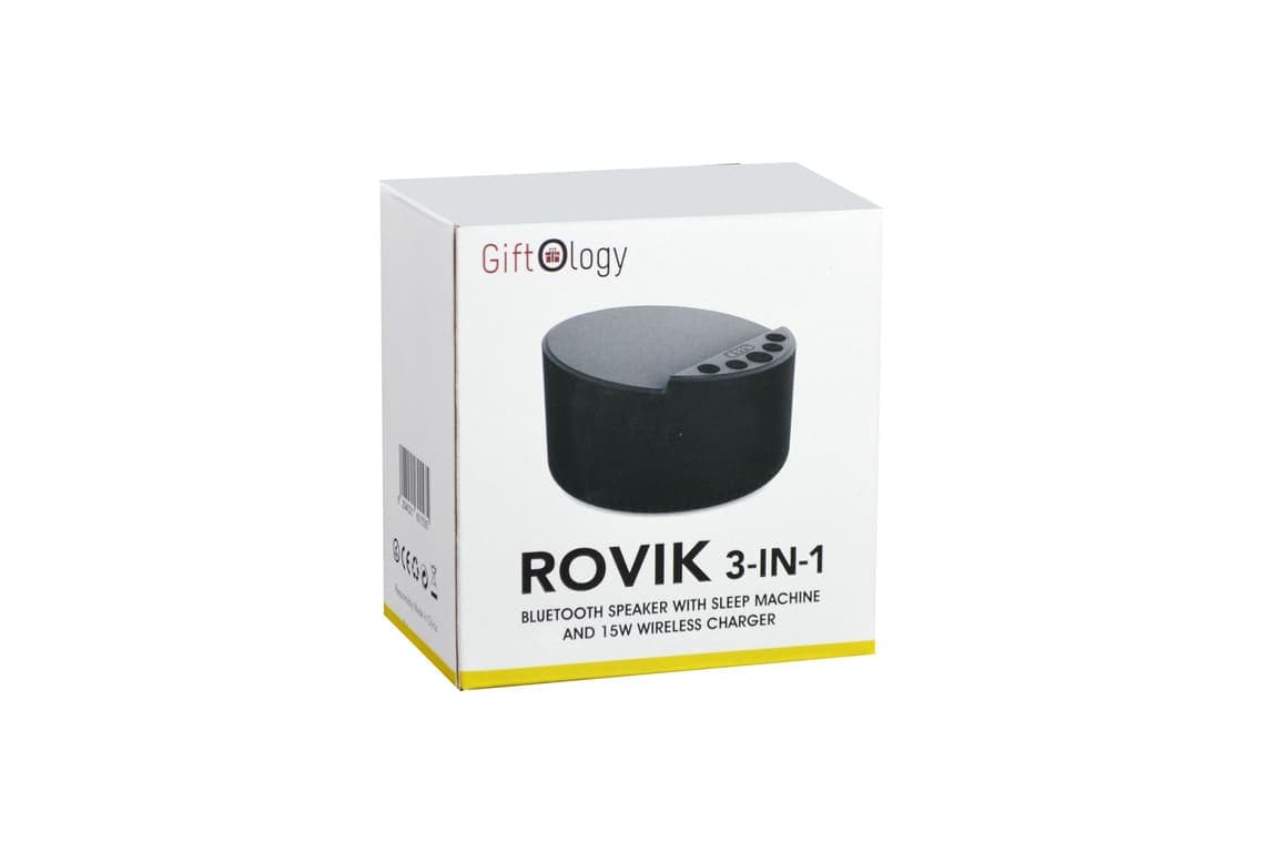ROVIK - Giftology 3-in-1 Bluetooth Speaker with Sleep Machine and 15W Wireless Charger - Black 6
