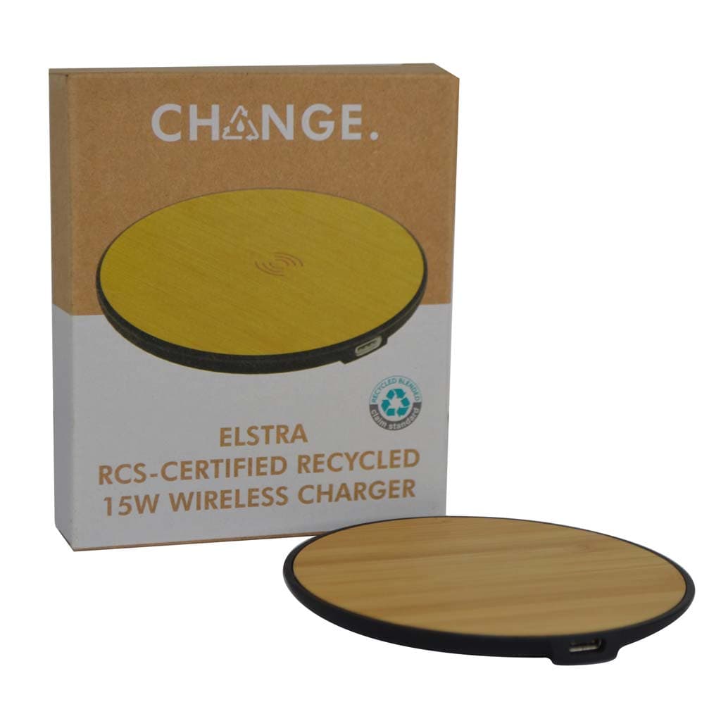 ELSTRA - CHANGE Collection RCS Recycled 15W Wireless Charger 8