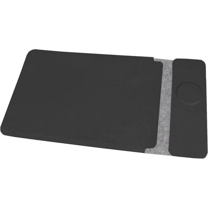 CAMDEN - Giftology 14" Felt Laptop Sleeve With 15W Magnetic Charger - Black 3