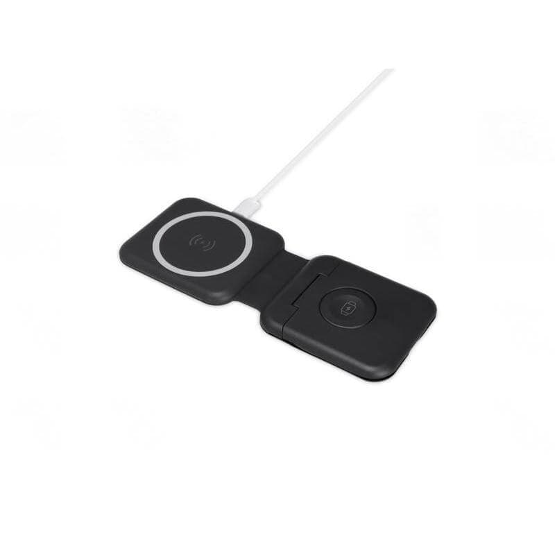 TURIN - @memorii Foldable 2-in-1 Wireless Charger and Multicable Set - Black 7