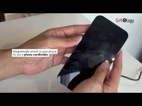 MAG3 - Giftology 3-in-1 Magnetic Wireless Charger Card Holder - Black 13