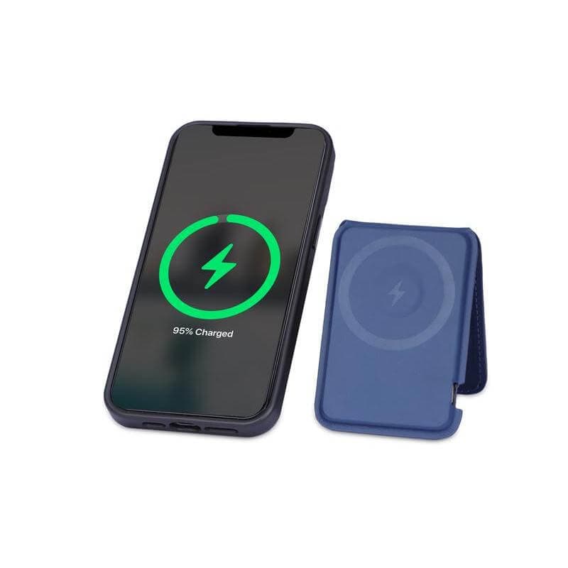 MAG3 - Giftology 3-in-1 Magnetic Wireless Charger Card Holder - Navy 7