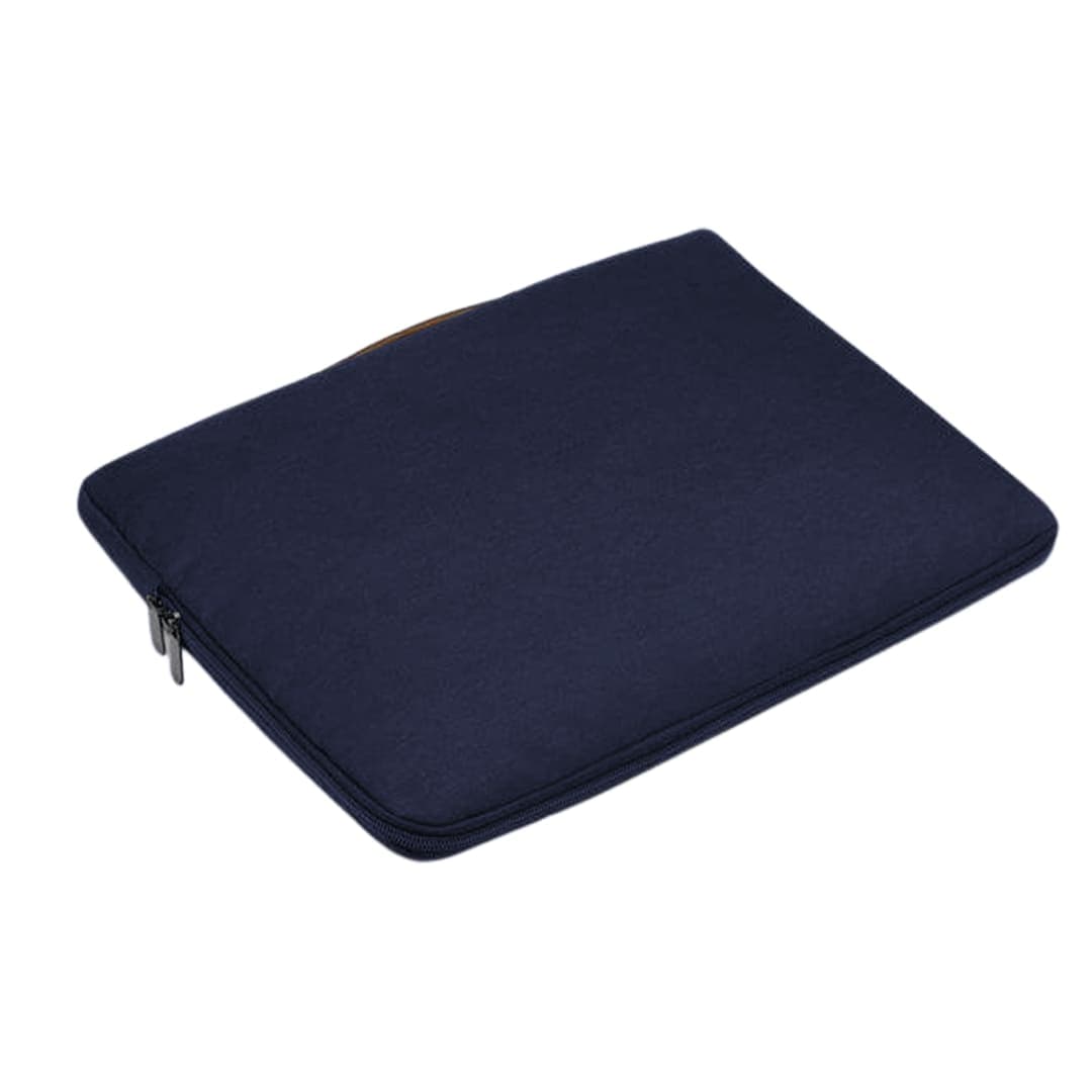 SALCEA - Santhome® 15" Laptop Sleeve - Navy Blue/Tan 3