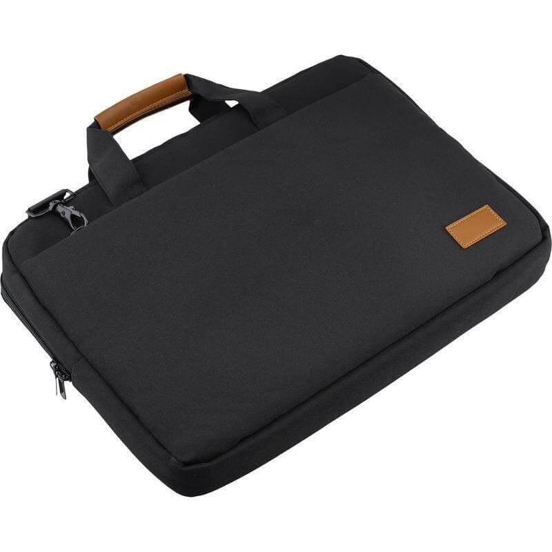 SLOTEN - Santhome® 15" Laptop Bag - Black/Tan 7