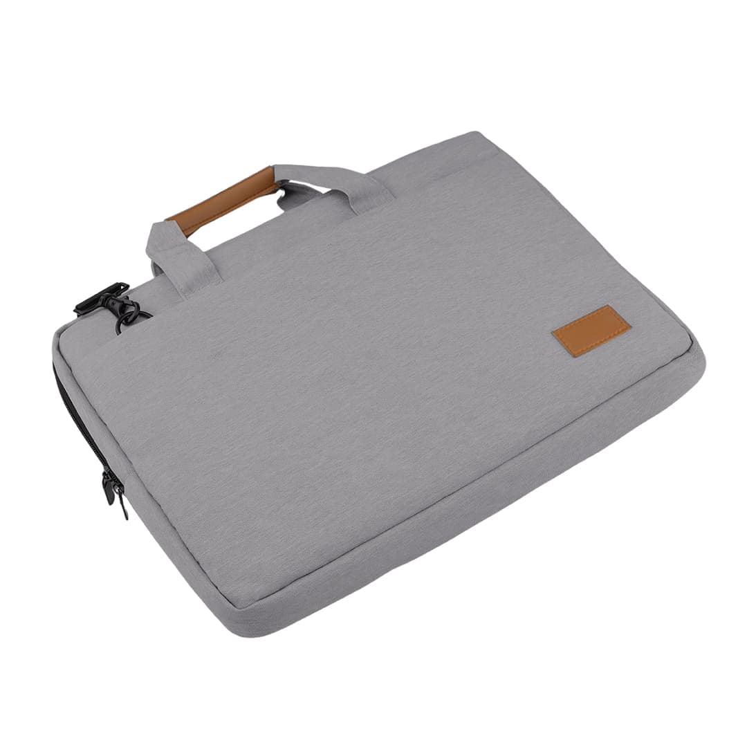 SLOTEN - Santhome® 15" Laptop Bag - Grey/Tan 4