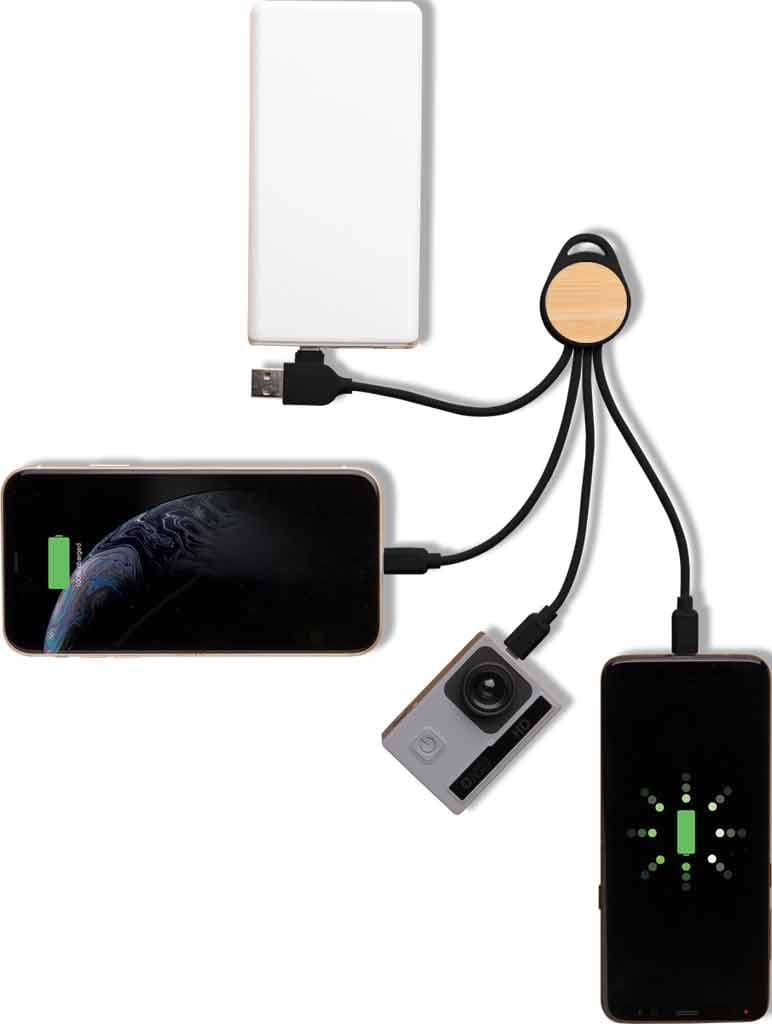 SULZA - CHANGE Collection RCS Recycled 6-in-1 Multi Cable 4