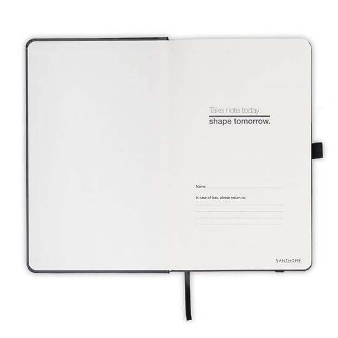 BARON - Santhome Expanded A5 Hard Cover Notebook - Black 2