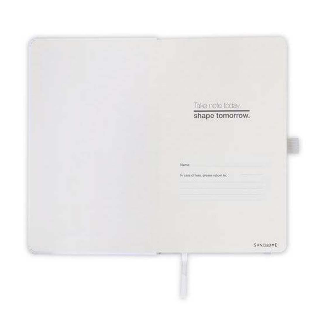 BARON - Santhome Expanded A5 Hard Cover Notebook - White 2