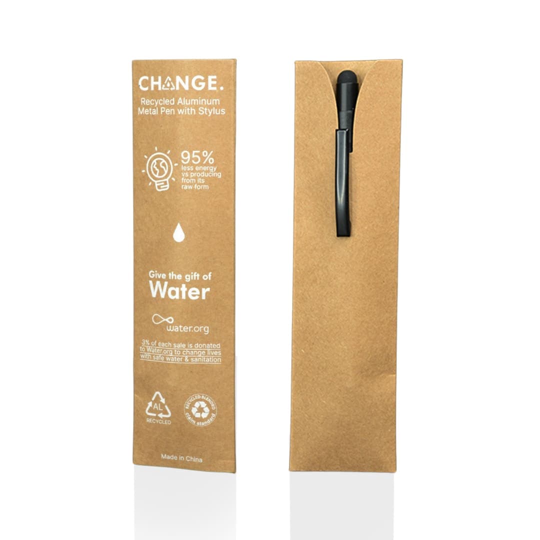 MASSA - Recycled Aluminum Ball Pen - Black 4