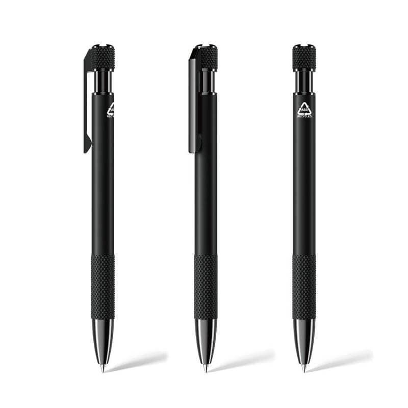 PILA - Recycled Aluminium Ballpoint Pen - Black 6