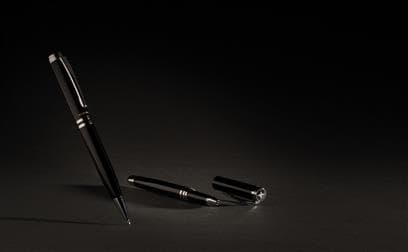 DUSCO SET - Swiss Peak Executive Pen Set - Black/Silver 8