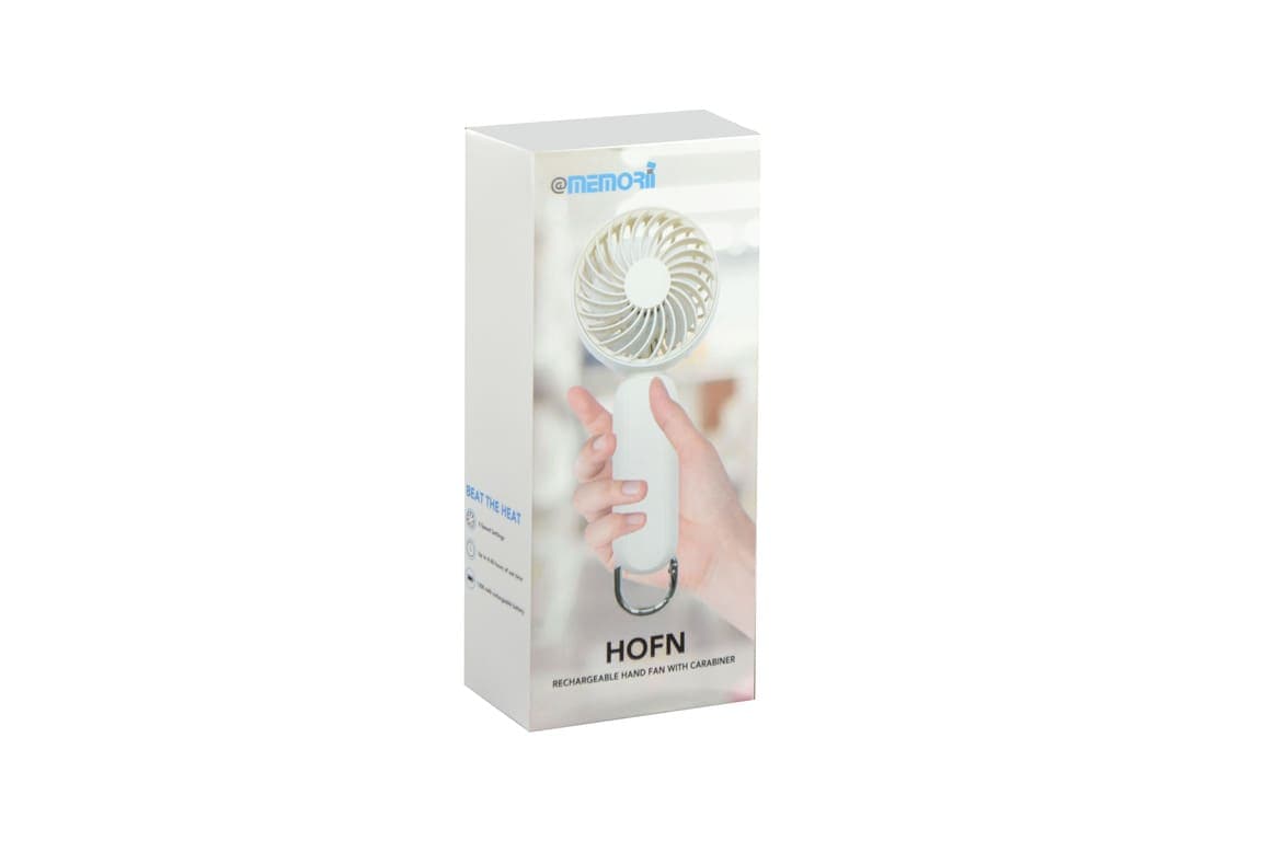 HOFN - Rechargeable Mini Hand Fan - White 5