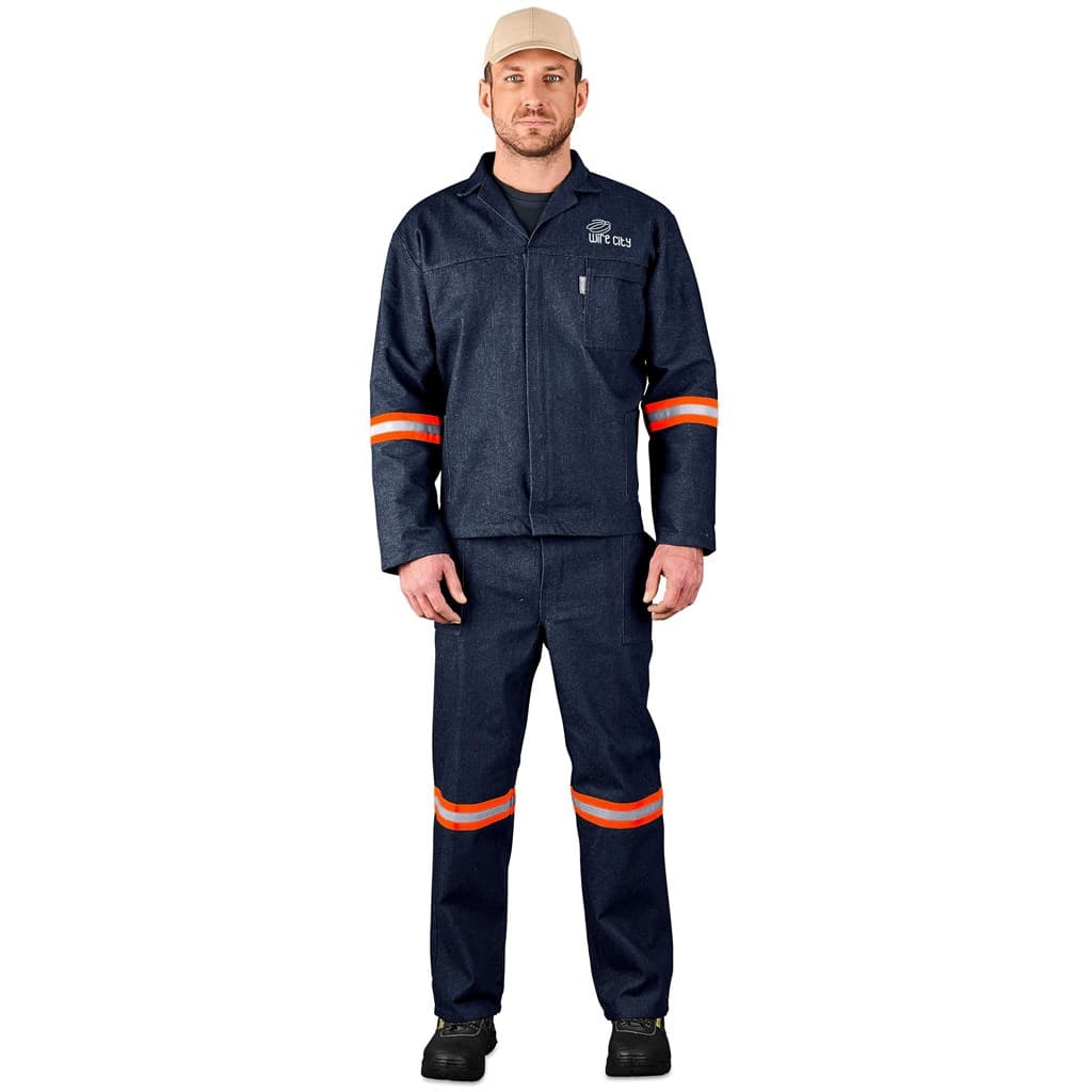 Trade Polycotton Conti Suit - Reflective Arms & Legs - Orange Tape