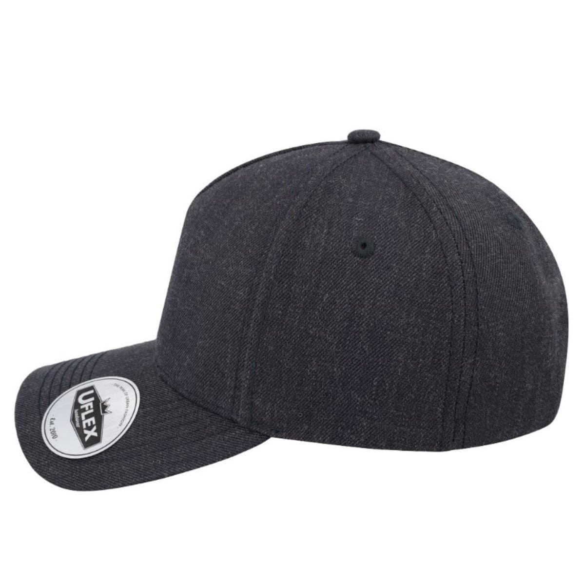 Uflex 5P Curved Peak Snapback - Grey Melange 11