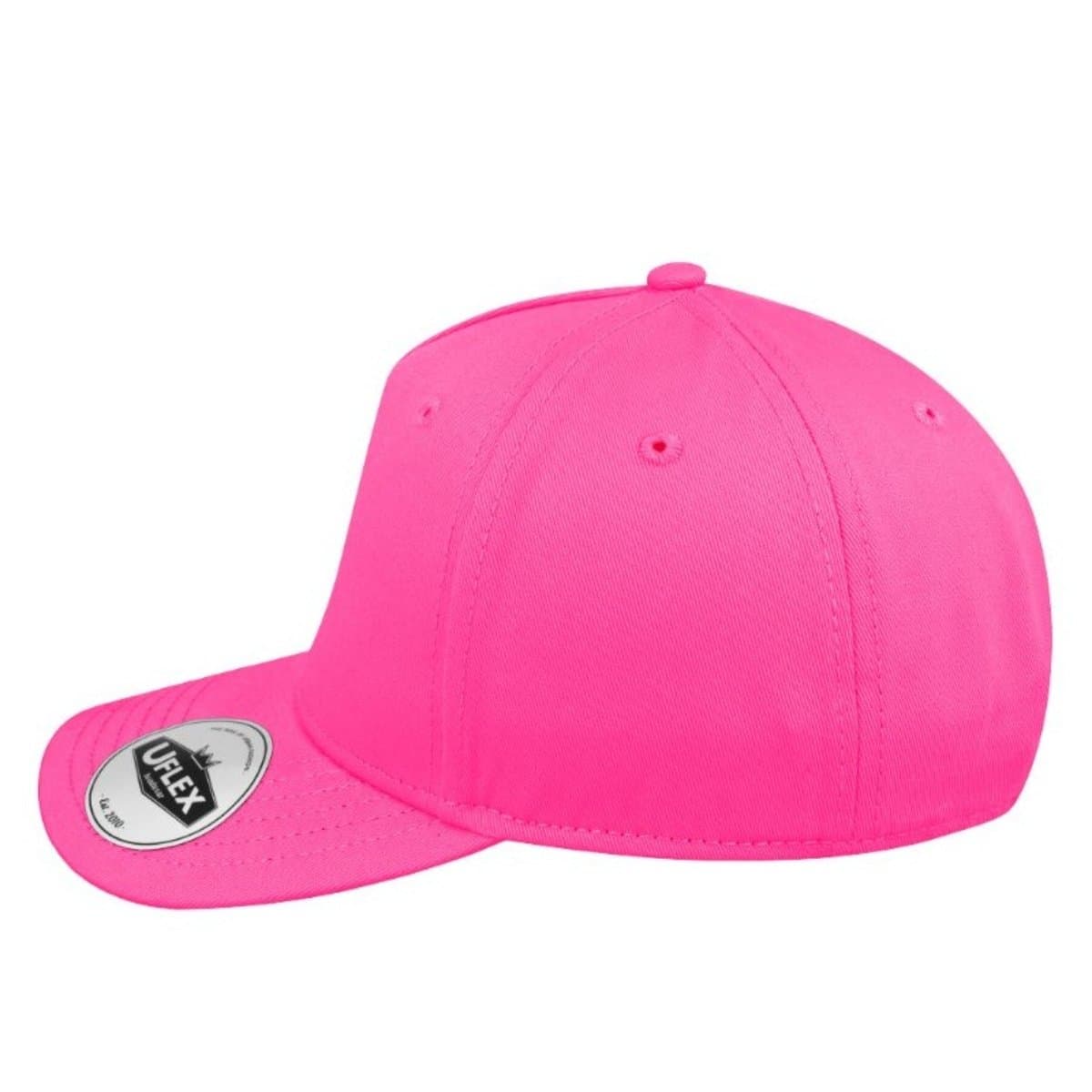 Uflex 5P Curved Peak Snapback - Neon Pink 47