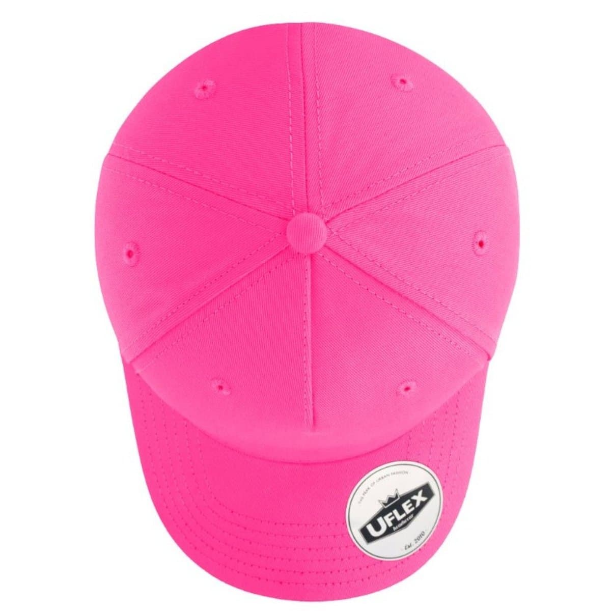 Uflex 5P Curved Peak Snapback - Neon Pink 50