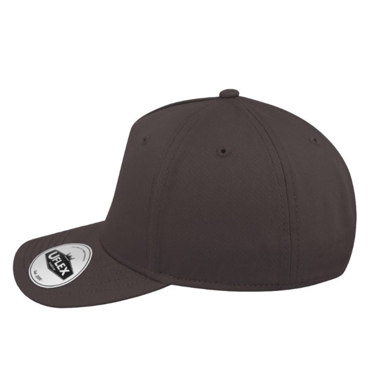 Uflex 5P Curved Peak Snapback - Grey Melange 83