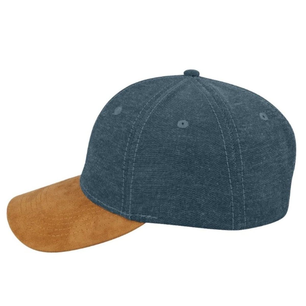 Chambray/Suede 6 Panel Cap 17