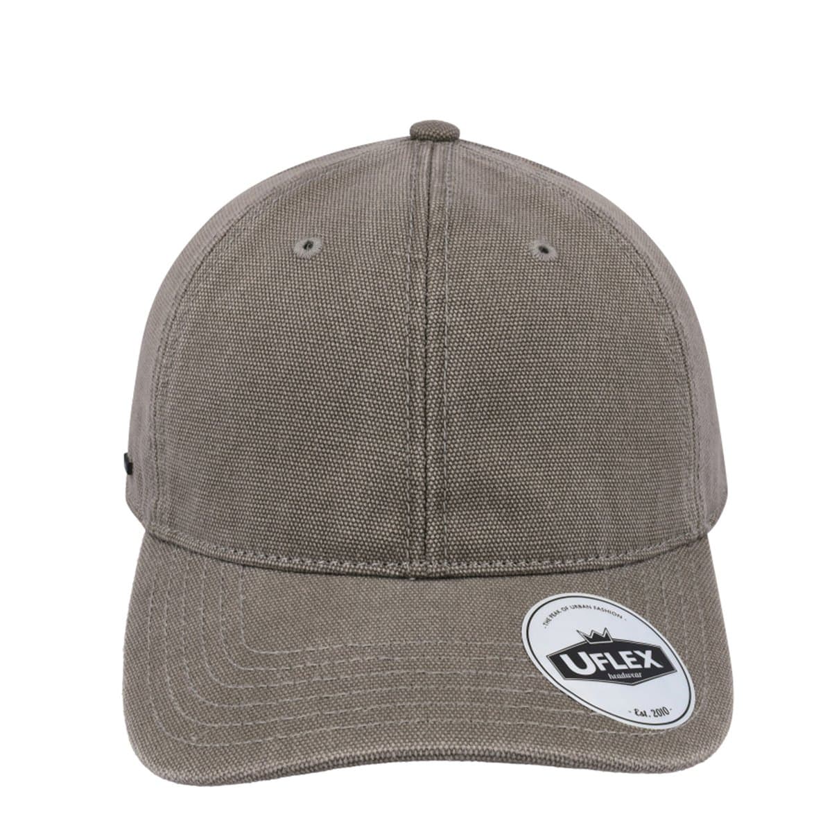 6P Washed Canvas Dad Cap - Vintage Grey 75