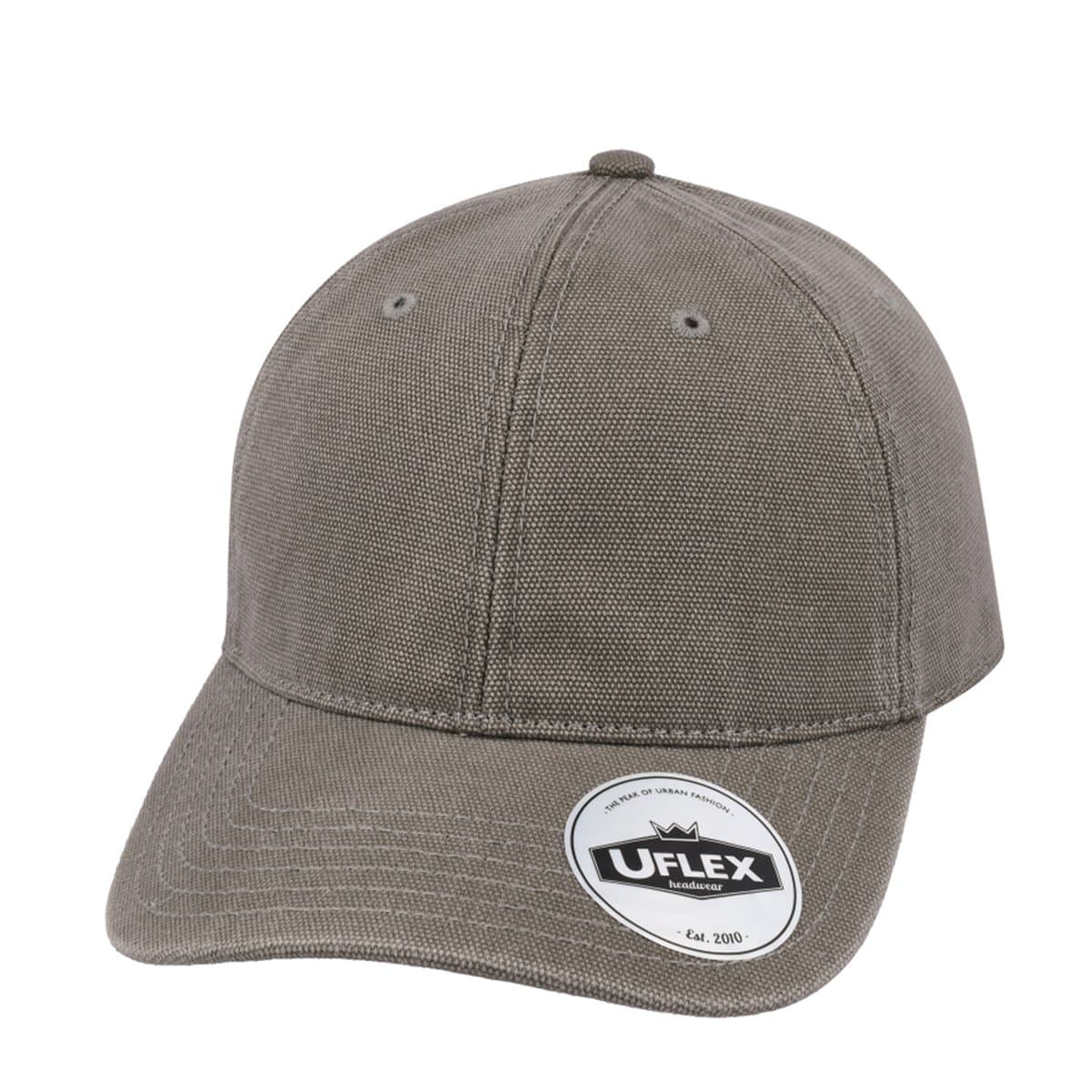 6P Washed Canvas Dad Cap - Vintage Grey 78