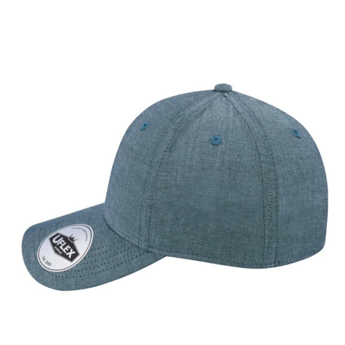 Uflex Cotton Chambray Baseball - Dark Grey 5