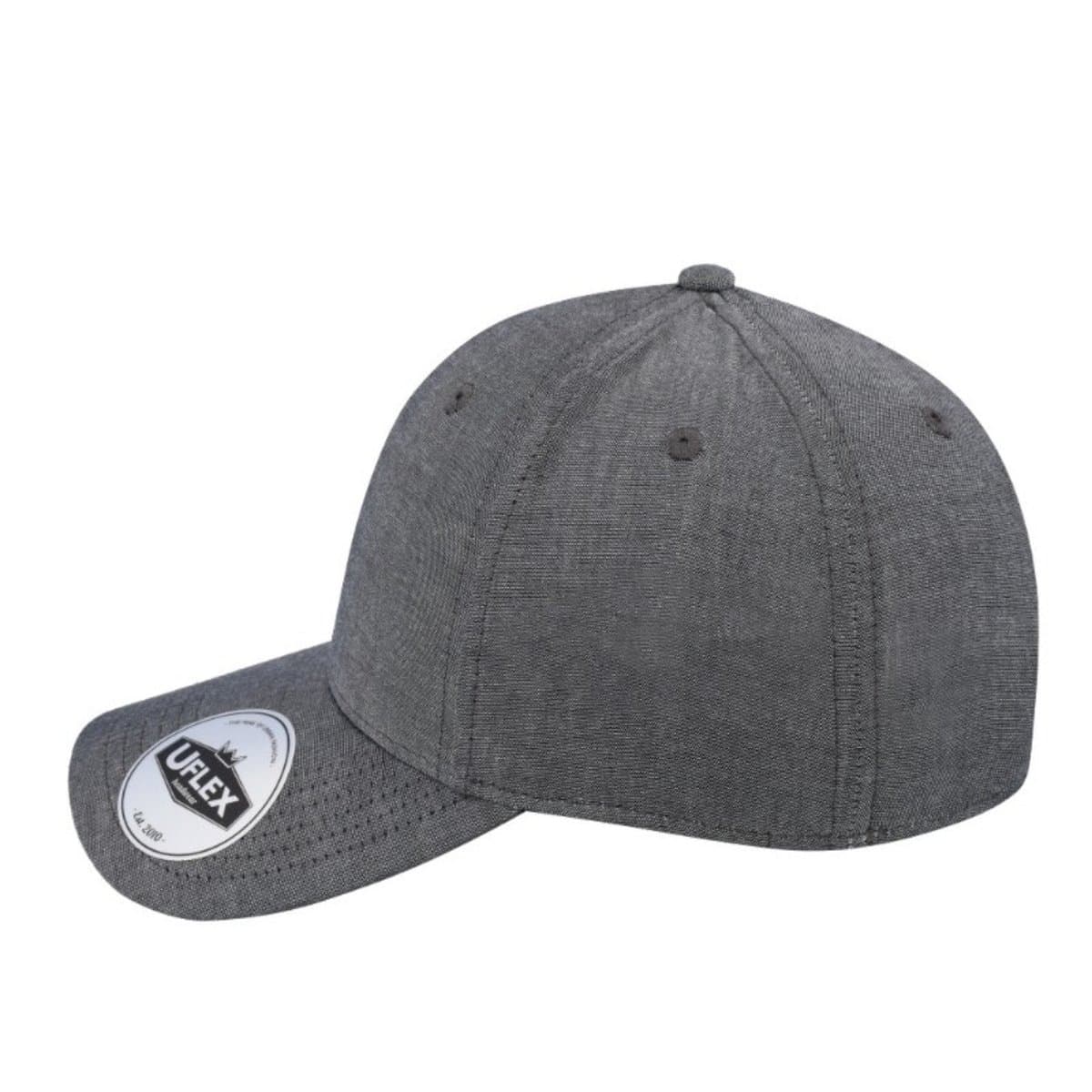 Uflex Cotton Chambray Baseball - Dark Grey 11