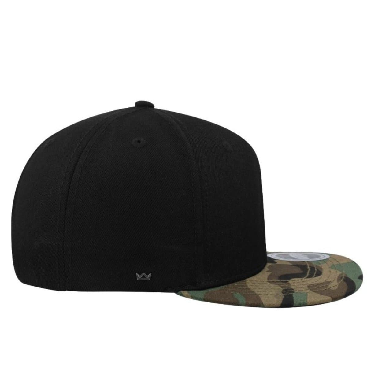 Uflex 6P Flat Peak Snapback - Black/Camo 12