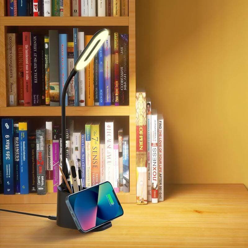 ALMERE - Giftology 3-in-1 Desk Lamp with 15W Wireless Charger & Pen Holder 7