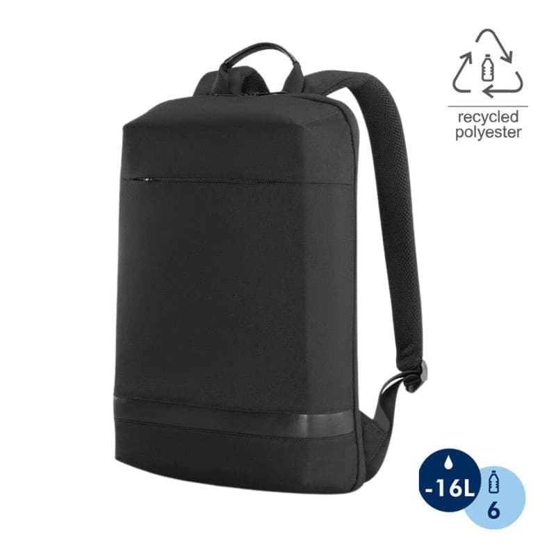 SANOK - CHANGE Collection Slim RPET 15.6" Laptop Backpack - Black 1