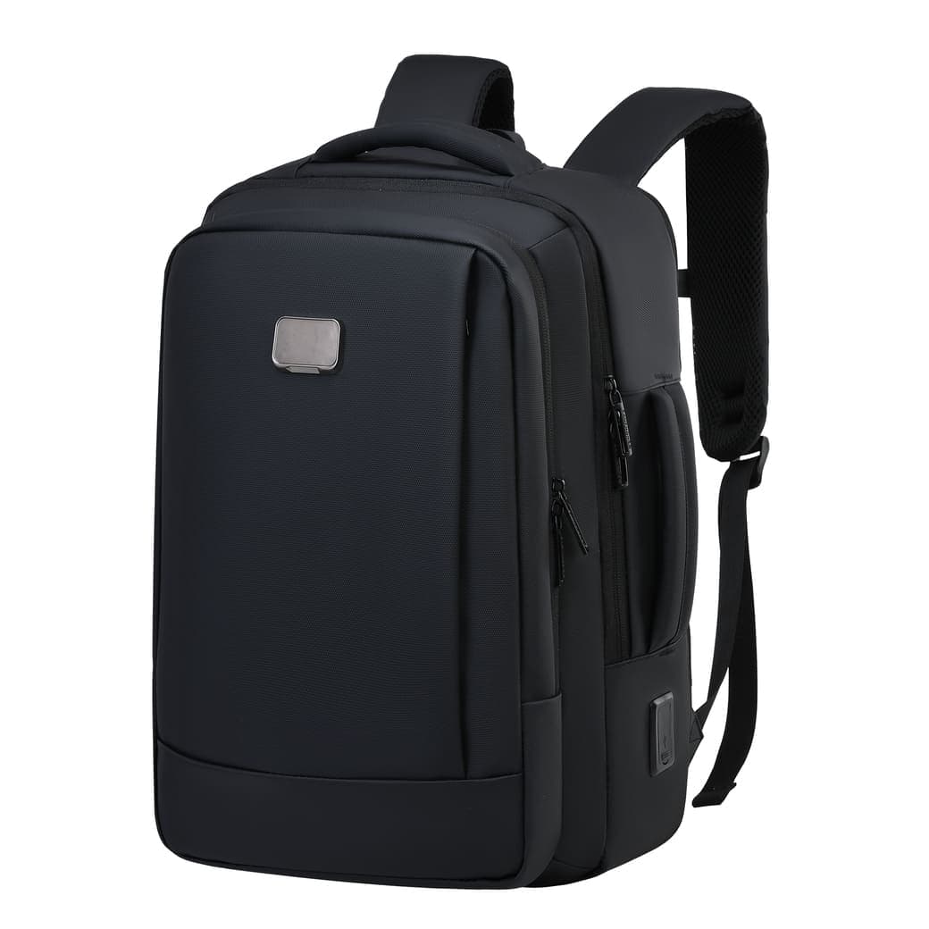 TURISMO - Santhome Expandable 17" Business Backpack - Black 2