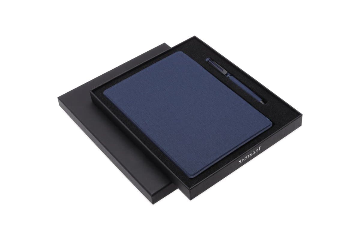 VARDIM - CHANGE ZERO Sustainable Gift Set with Refillable Notebook & Pen - Navy 6