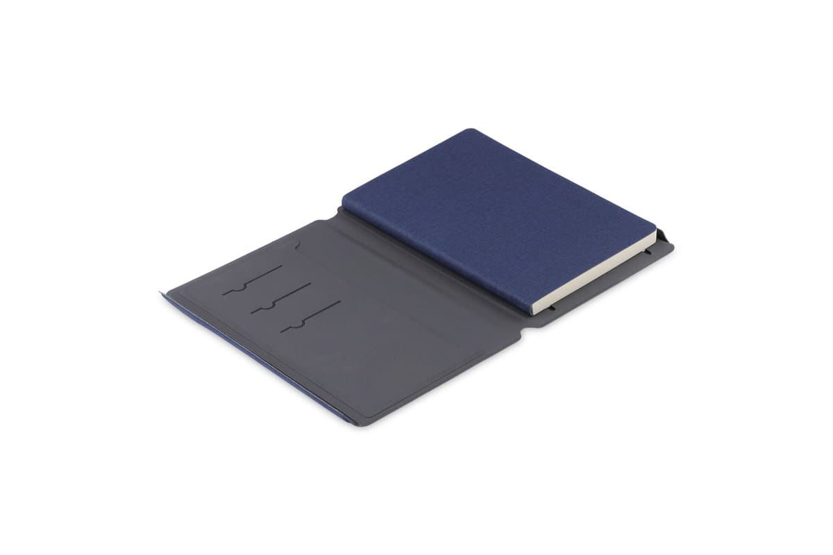 LENZEN - CHANGE ZERO Sustainable Gift Set with Refillable Notebook, Pen & USB Keychain - Navy 2