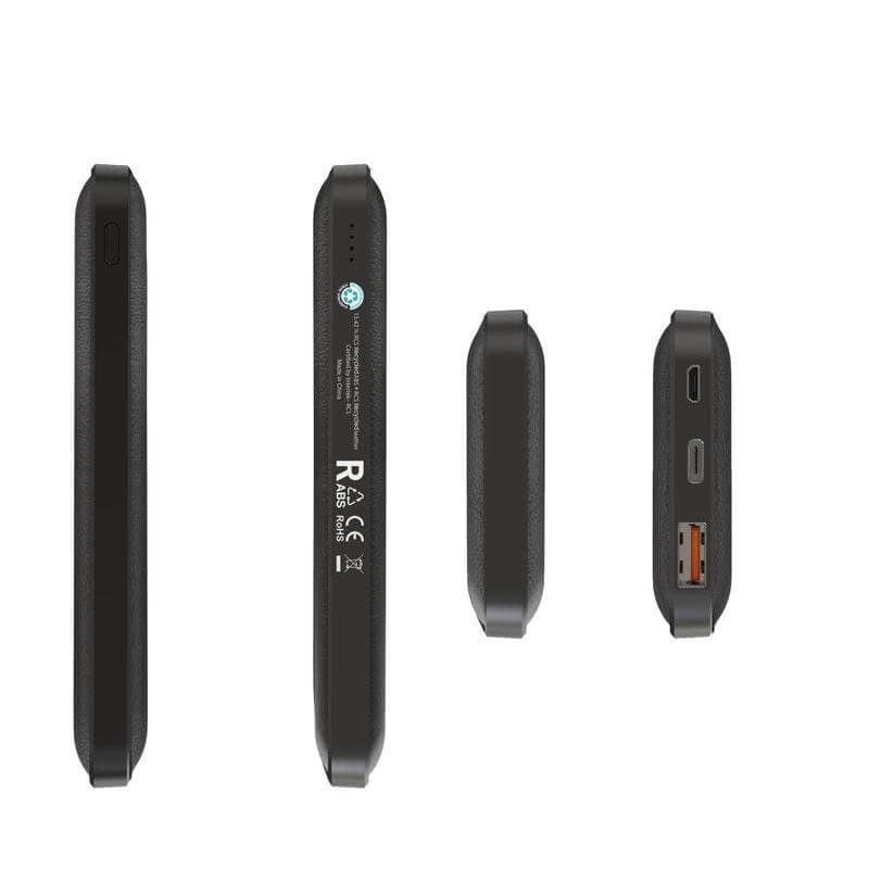 ALBECK - Recycled Leather 10000mAh PD Powerbank - Black 4