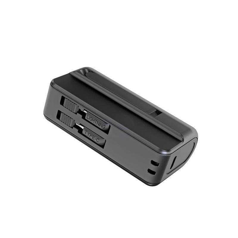 CAPSULE - @memorii® 4500mAh Mini Powerbank with Inbuilt Cable and Phone Stand 4