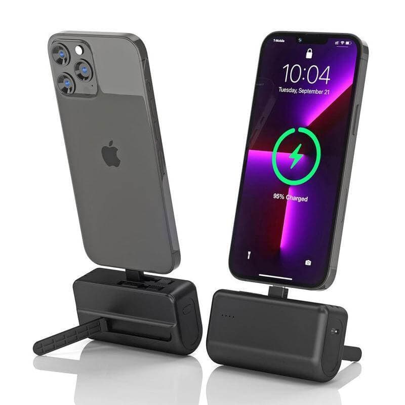 CAPSULE - @memorii® 4500mAh Mini Powerbank with Inbuilt Cable and Phone Stand 6