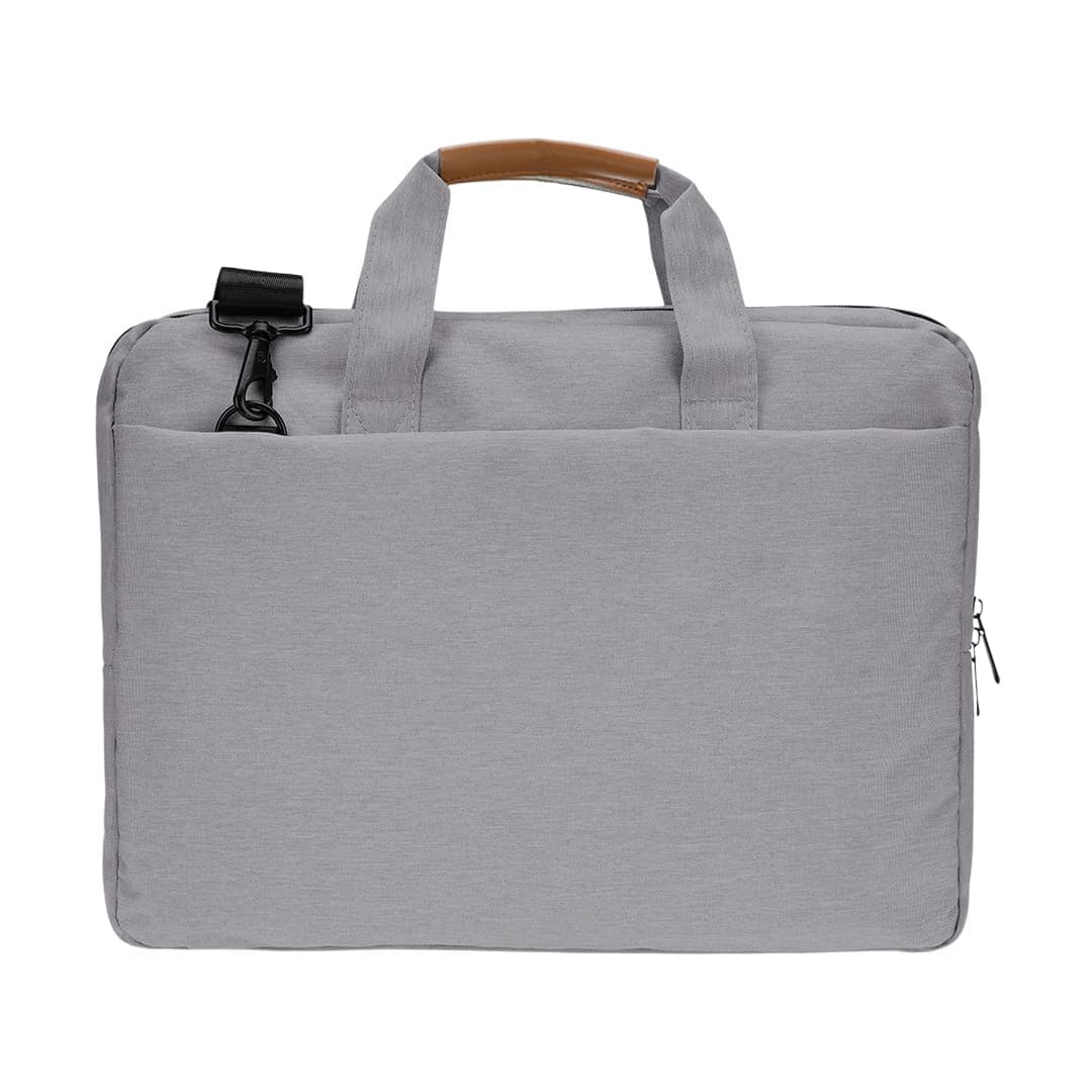 SLOTEN - Santhome® 15" Laptop Bag - Grey/Tan 3