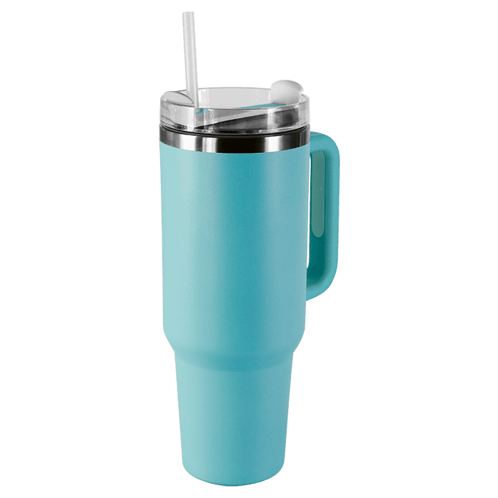 1.2L Double Walled Travel Mug with Straw 2