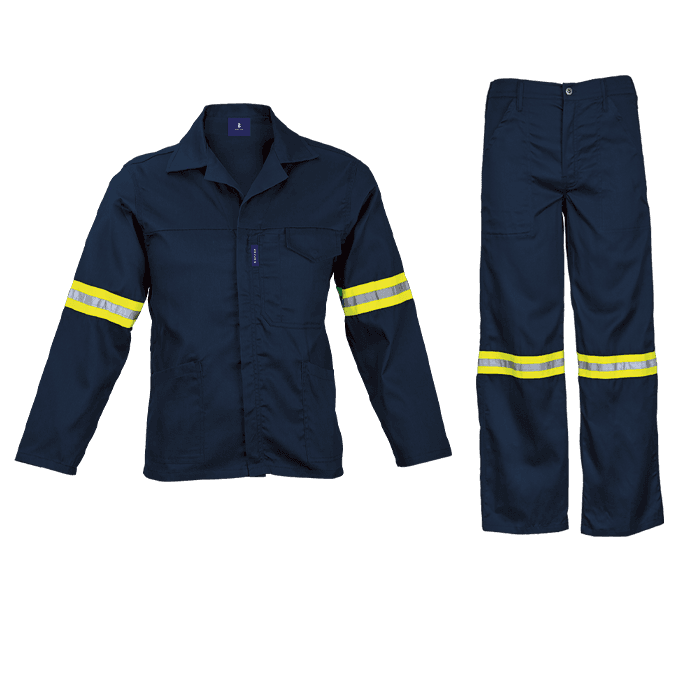 Barron Supreme Poly Cotton Conti Suit with Reflective 3