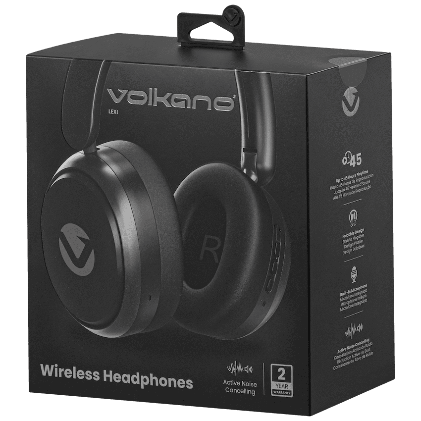 Volkano Lexi Bluetooth Headphone with ANC - Black 8