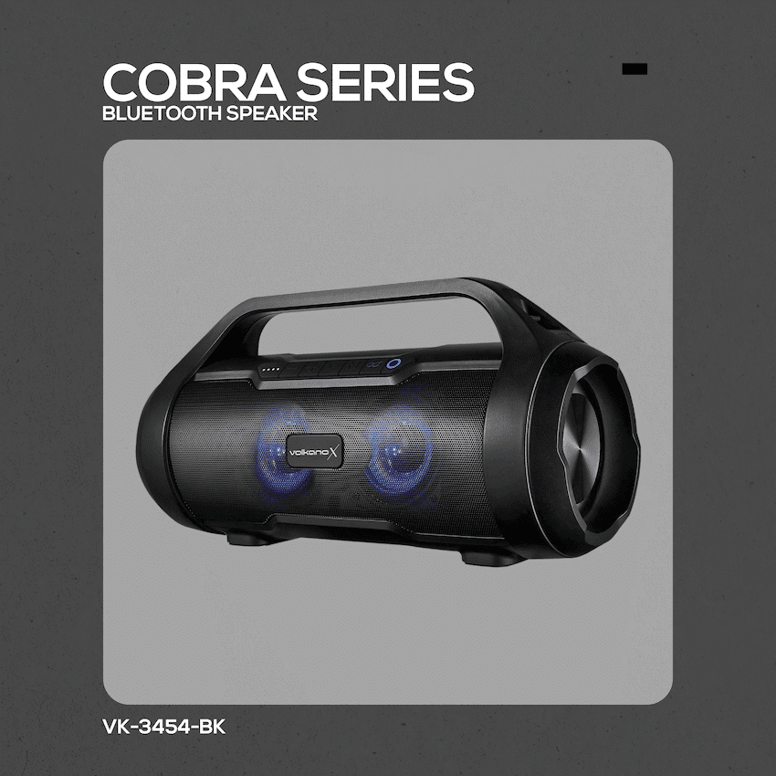 VolkanoX Cobra Series Bluetooth Speaker - Black 6