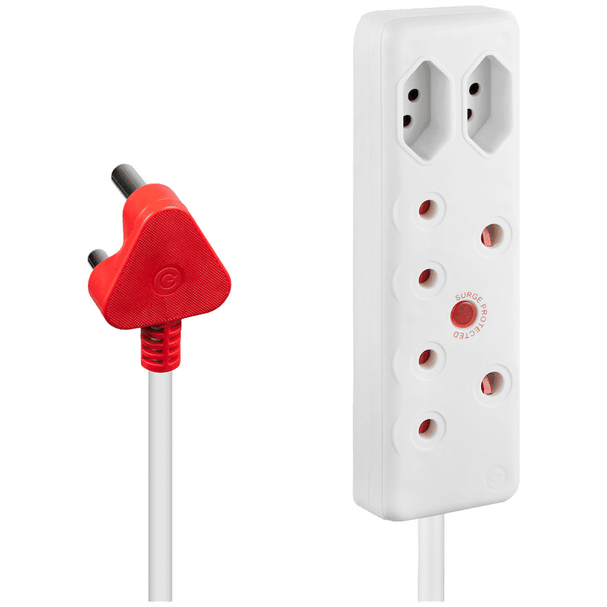 Ellies 4 Way Medium Surge Extension Lead -5M 5