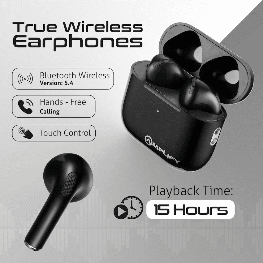 Amplify Astro 2 Series True Wireless Earphones - Black 15
