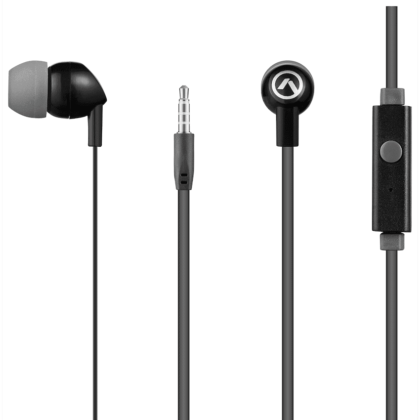 Amplify Vibe Series Earphones with Mic - Black and Grey 4