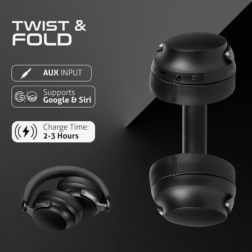 Amplify Chorus 3 Bluetooth Wireless Headphones - Black 4