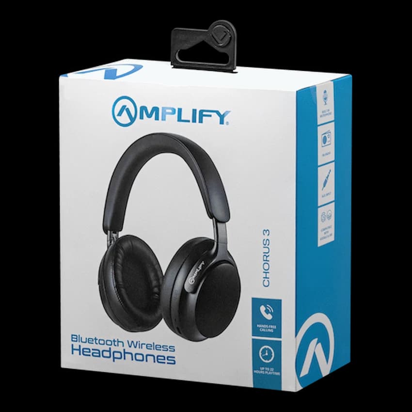 Amplify Chorus 3 Bluetooth Wireless Headphones - Black 8