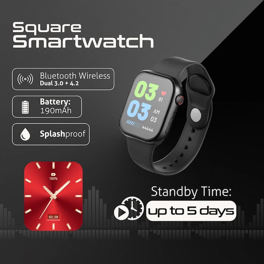 Amplify Challenge Series Square Smartwatch - Black 2